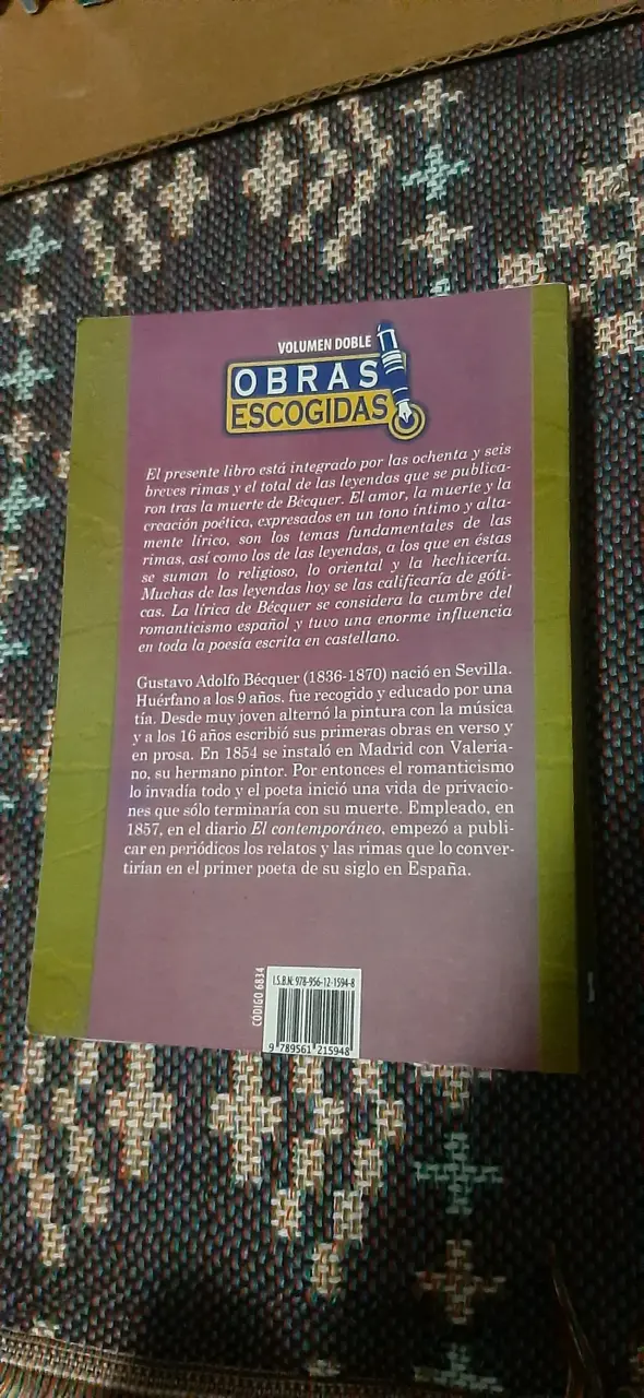 Libro Rimas y Leyendas Bécquer - 2