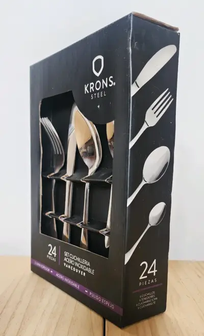 Set Cubiertos 24 Piezas Acero Inox Vancouver Krons - miniatura 4