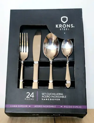 Set Cubiertos 24 Piezas Acero Inox Vancouver Krons - miniatura 6