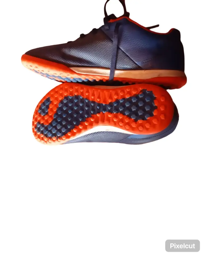 Zapatillas deportivas azul y naranjas - 1