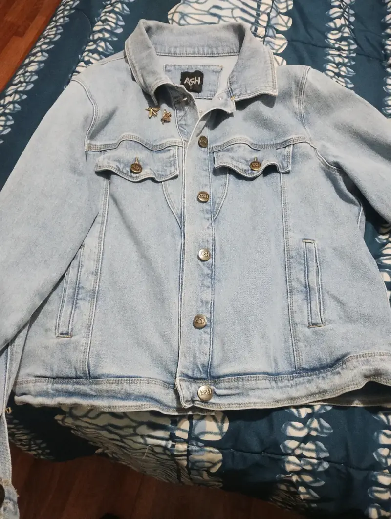 Chaqueta de mezclilla azul claro - 1