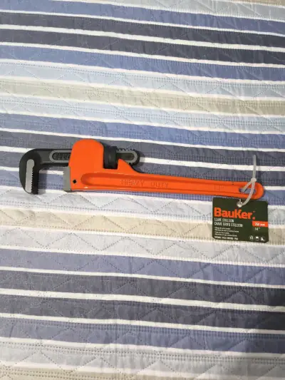 🟧🟠🔧🛠️Llave Stillson Bauker 14" (350 mm) Heavy Duty - miniatura 2