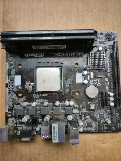 Bundle Asrock FM2A58M-VG3+ proce y rams - miniatura 1