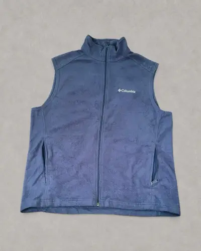 Chaleco polar Columbia azul sin mangas - miniatura 1