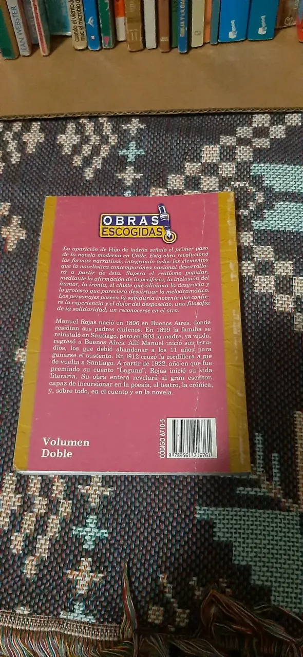 Libro Hijo de Ladrón Manuel Rojas - 2