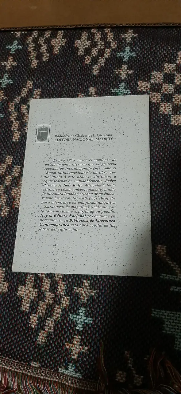 Libro Pedro Páramo de Juan Rulfo - 2