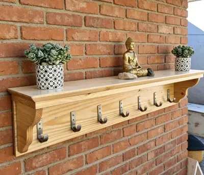 Repisero de madera blanco - miniatura 3