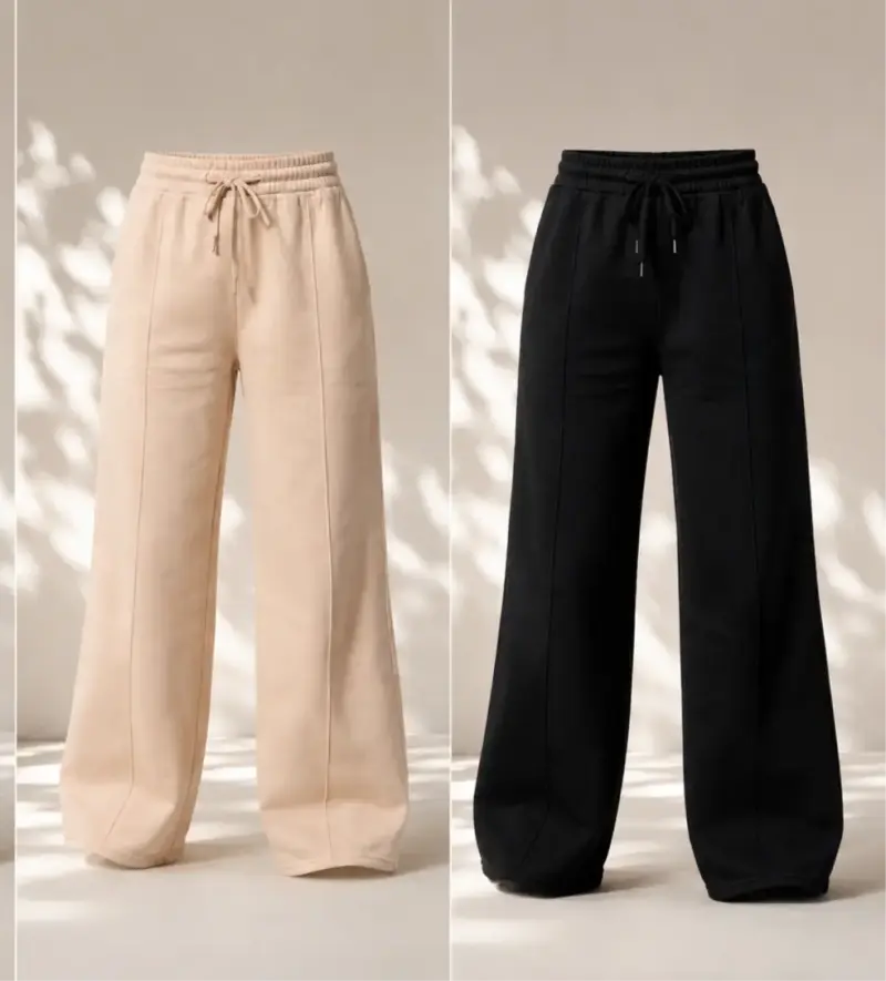 Pantalones anchos beige y negros M y L