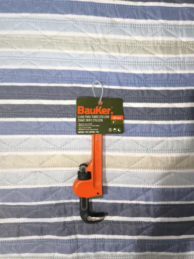 🟧🟠🛠️🔧Llave Stillson Bauker 8"(200mm) Heavy Duty - miniatura 4