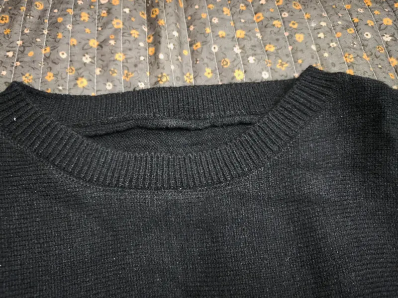 Vestido negro de lana - 3