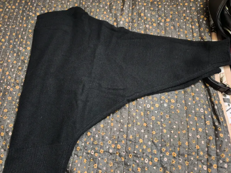 Vestido negro de lana - 4