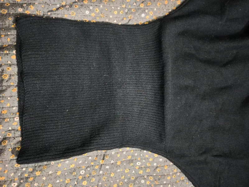 Vestido negro de lana - 5