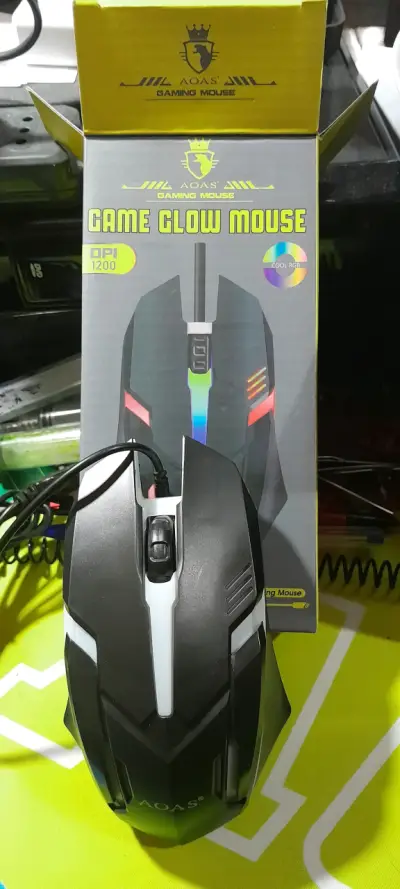 Mouse gamer AOAS con RGB - miniatura 1
