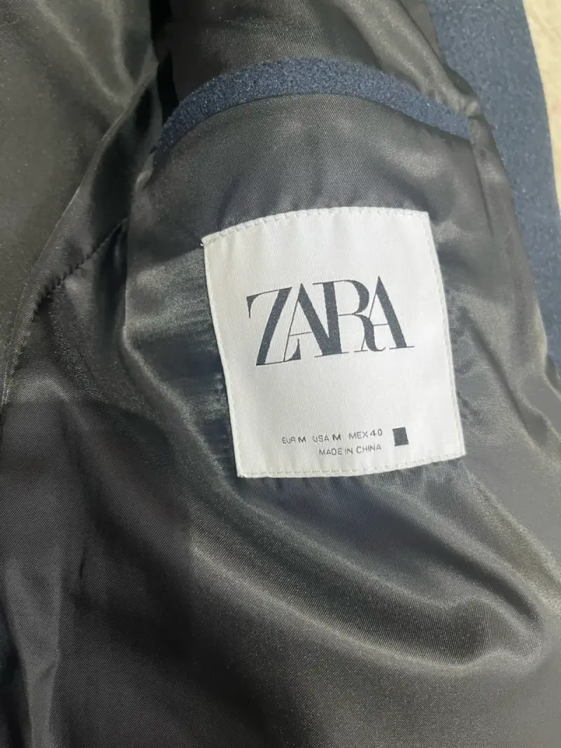 Abrigo azul oscuro Zara - 2