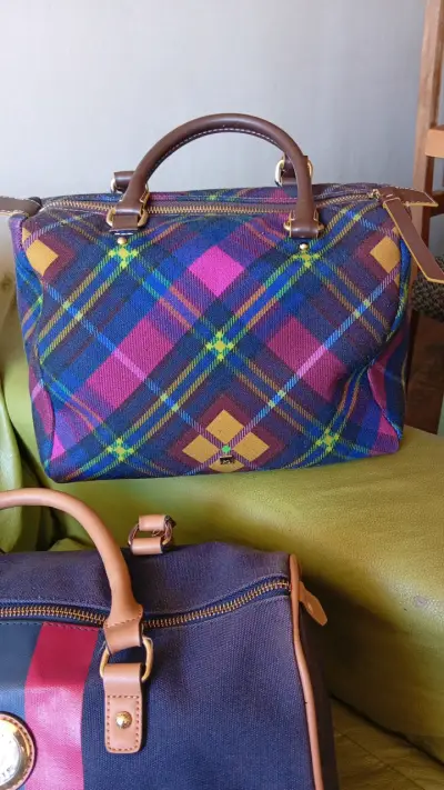 Bolso tartán colorido - miniatura 1