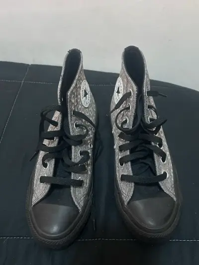 Zapatillas grises Converse - miniatura 1