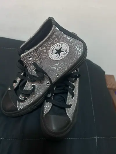 Zapatillas grises Converse - miniatura 3