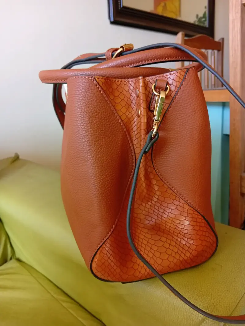 Cartera de cuero marrón - 3