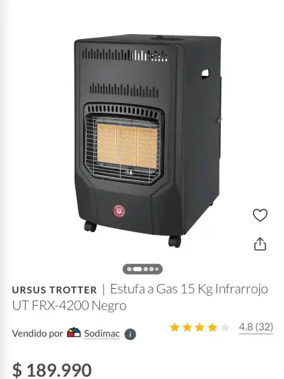 Estufa a Gas - Ursus trotter - miniatura 4