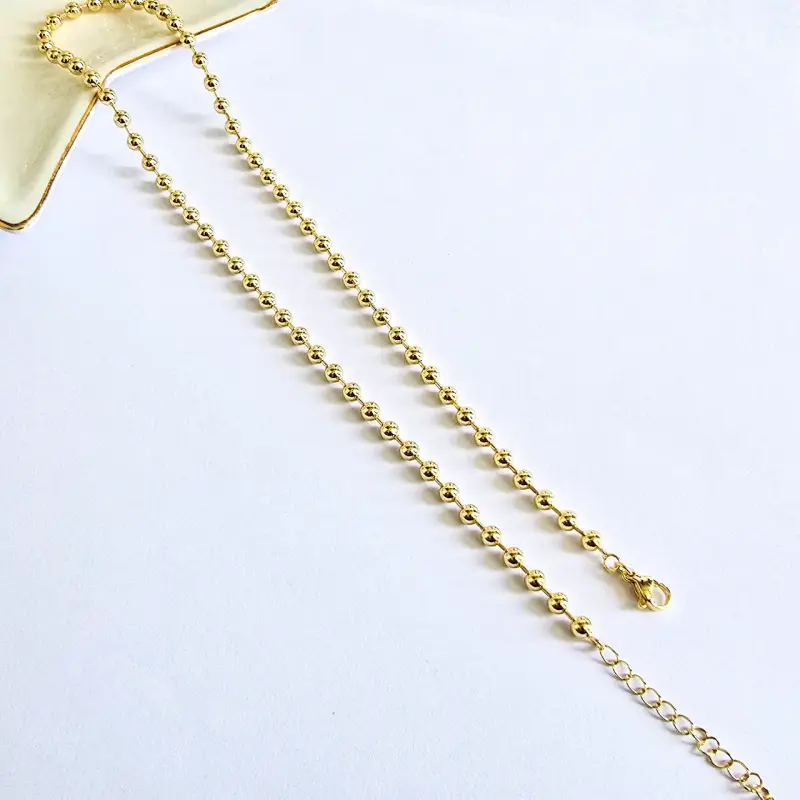 Cadena Armada chapada en oro. - 1