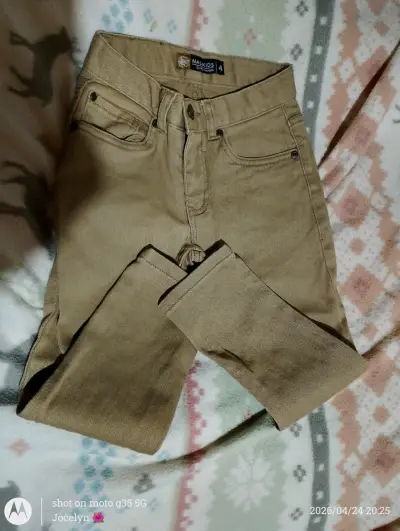 Pantalones de niño talla 4 beige - miniatura 1