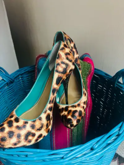 Tacones animal print leopardo - miniatura 1