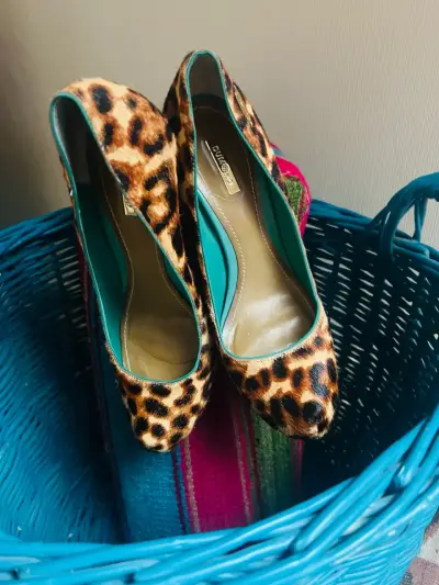 Tacones animal print leopardo - miniatura 3