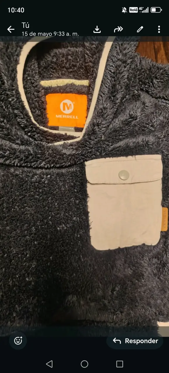 Polerón Merrell de polar azul con capucha - 2