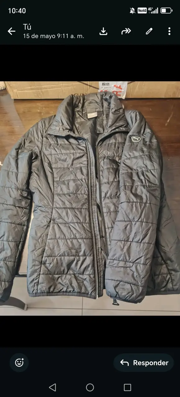 Chaqueta negra acolchada Puma - 1