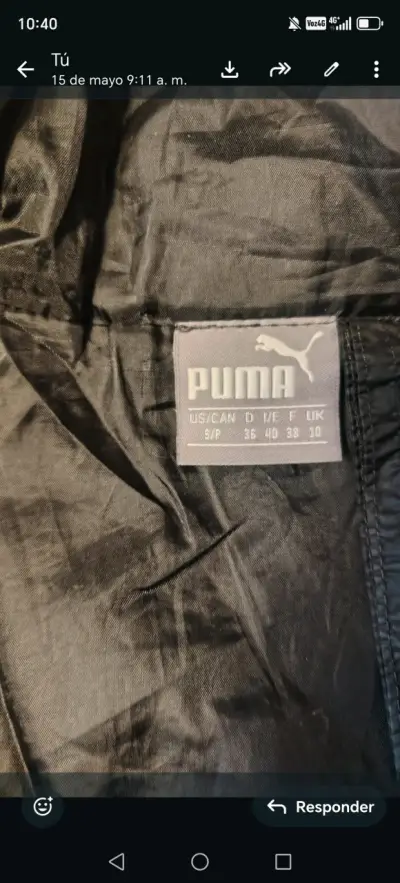 Chaqueta negra acolchada Puma - miniatura 2