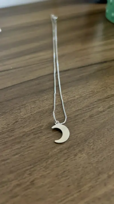 Collar de luna plateado - miniatura 1