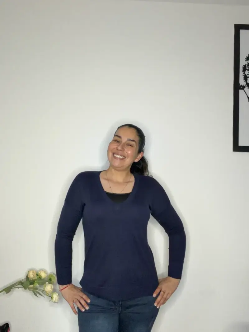 Sweater azul mujer