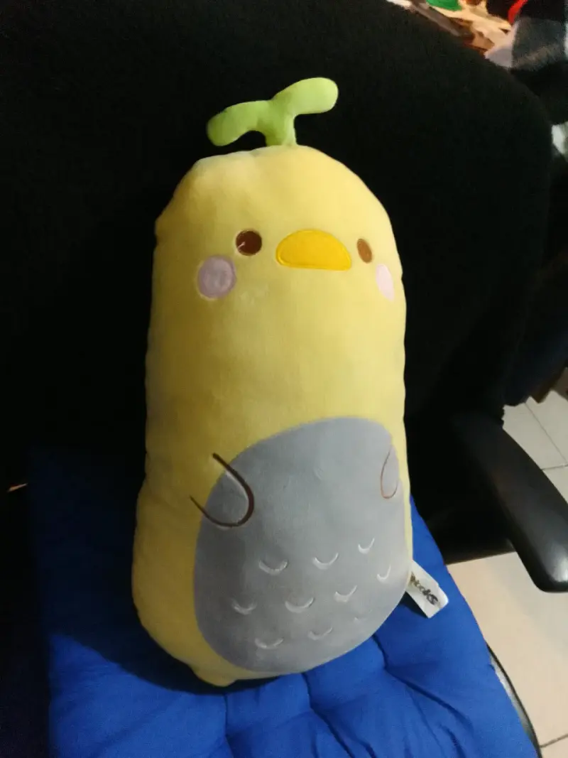 Peluche de pato con una plantita en la cabeza - 2