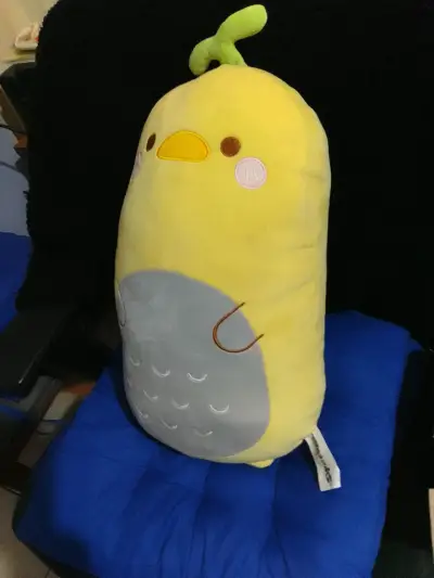 Peluche de pato con una plantita en la cabeza - miniatura 3