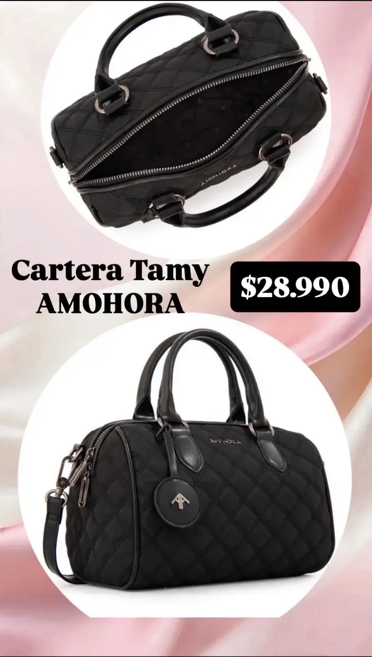 Cartera negra Tamy AMPHORA