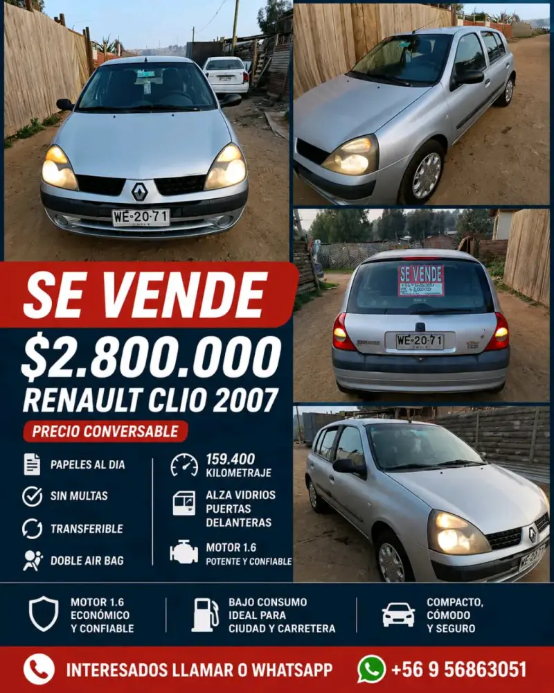 Renault Clio 2007 en venta - 1