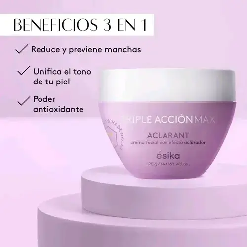 Crema facial aclarante Ésika 120g - 2