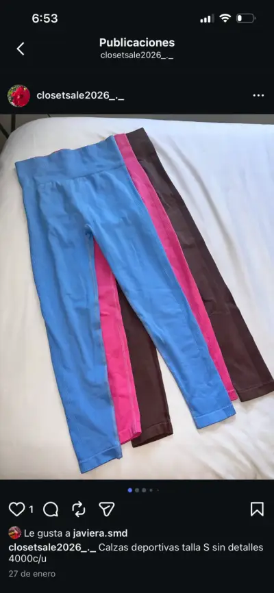 Calzas deportivas multicolor talla S - miniatura 1