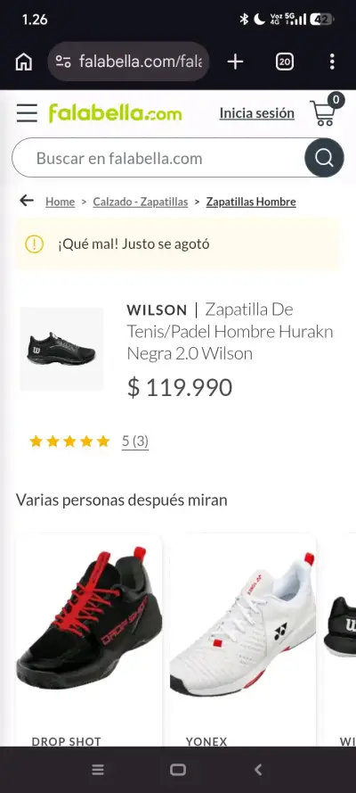 Zapatillas Wilson para tenis/pádel - miniatura 1