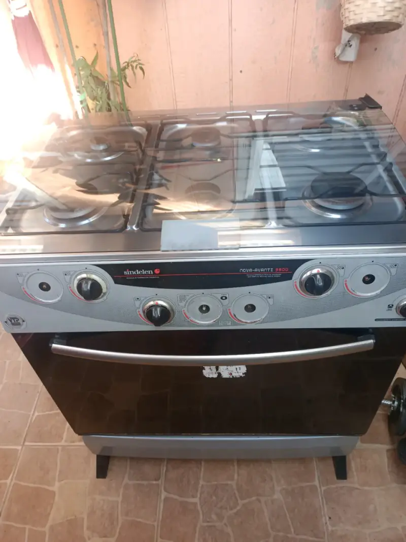 Cocina a gas Sindelen gris - 1