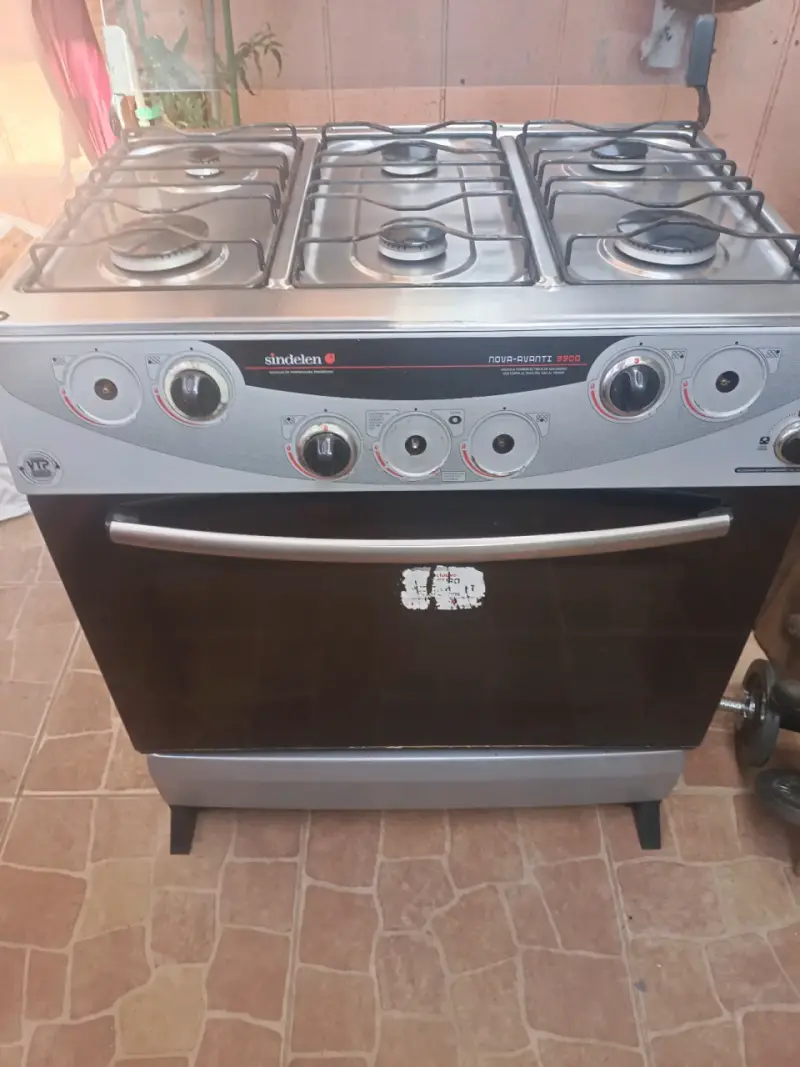 Cocina a gas Sindelen gris - 4