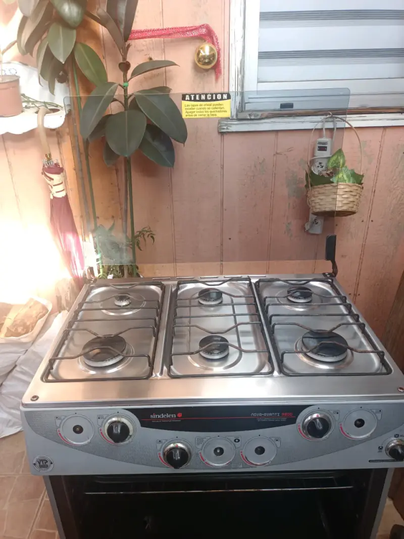 Cocina a gas Sindelen gris - 5