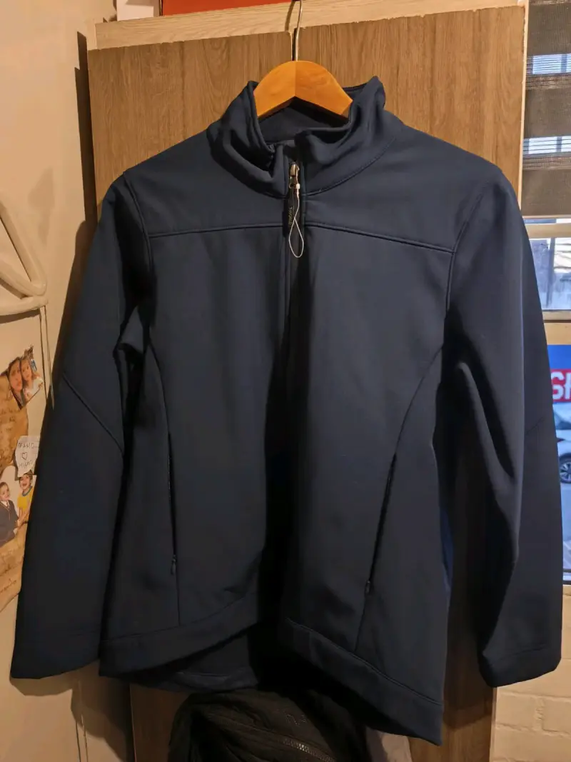 Chaqueta azul deportiva sofshell dama talla L - 1