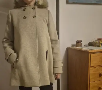Abrigo gris con capucha Saville Row - miniatura 3