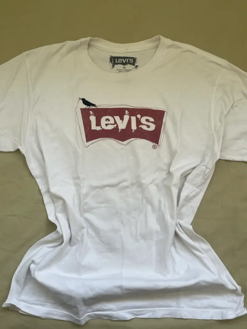 Polera blanca Levi's con logo