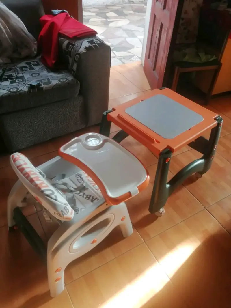 Silla alta infantil multicolor - 4