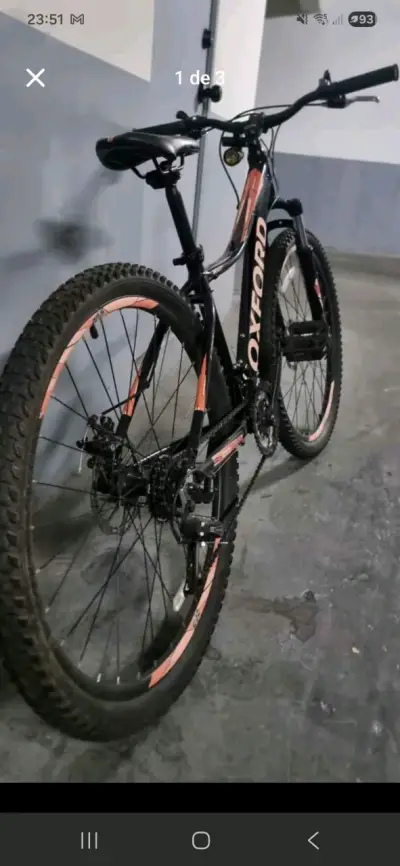 Bicicleta Oxford montaña negra - miniatura 1