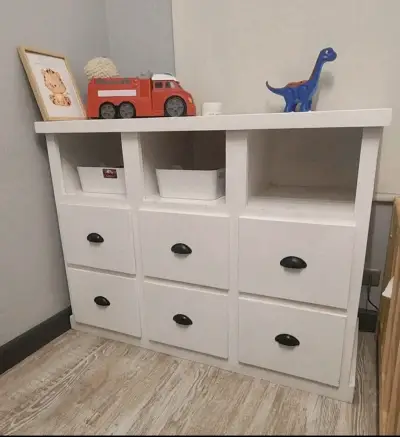 Estante blanco con cajones - miniatura 1