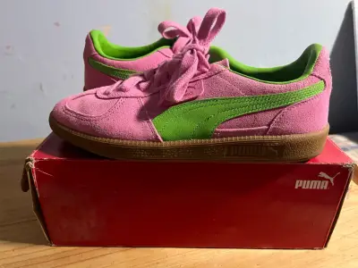 Zapatillas Puma Palermo rosas y verdes - miniatura 4