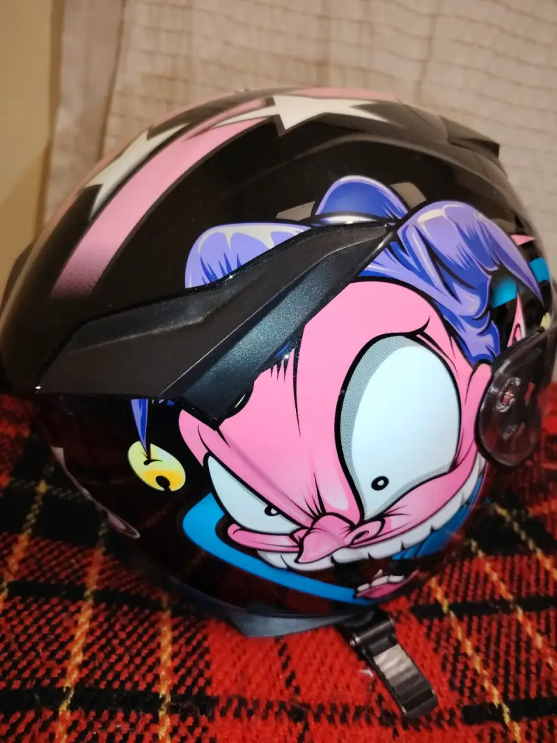 Casco de moto negro FGN - 3